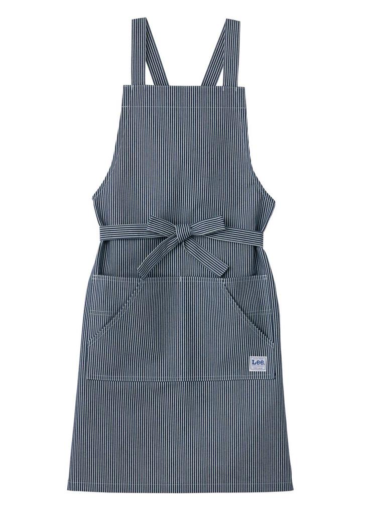 Facemix Lee Schürze für Herren und Café-Arbeit Weiß x Hickory Damen, Uniform, LCK79003, Blau,