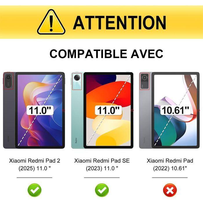 Verre Trempé pour Xiaomi Redmi Pad 2 11 Pouces 2025 - Protection Rigide 9H Transparent