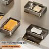Metal Soap Box Drainable Soap Container Tray Durable Soap Dish  Bathroom Kitchen Sink Organizer