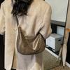 Premium sense retro bag women's early 2025 large capacity soft surface simple portable tote bag shoulder bag