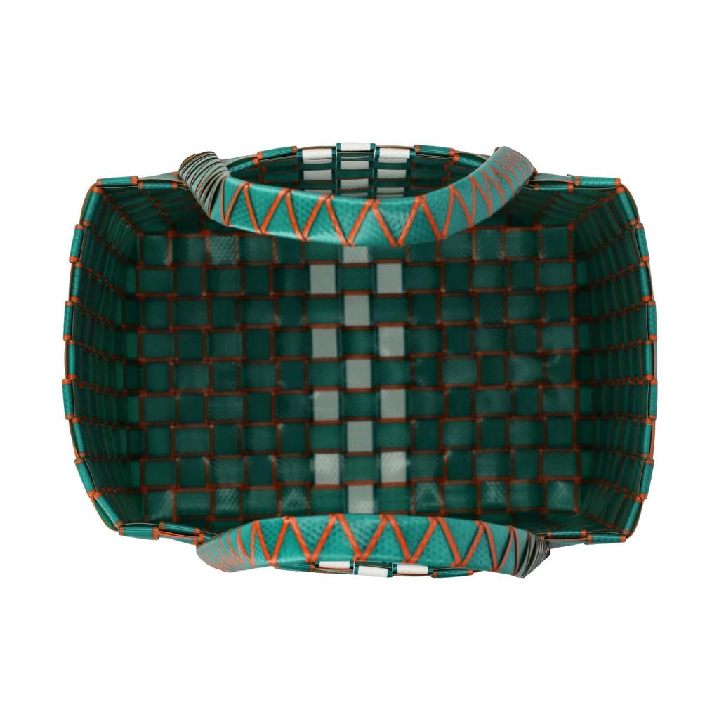 Marni Logo Patch Woven Polypropylene Shoulder Bag Kids bags Green M00638M00IW0M523