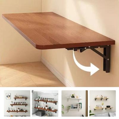 Domowa składana półka drewniane wsporniki do zawieszenia stół do jadalni gabinetu biura domowego
