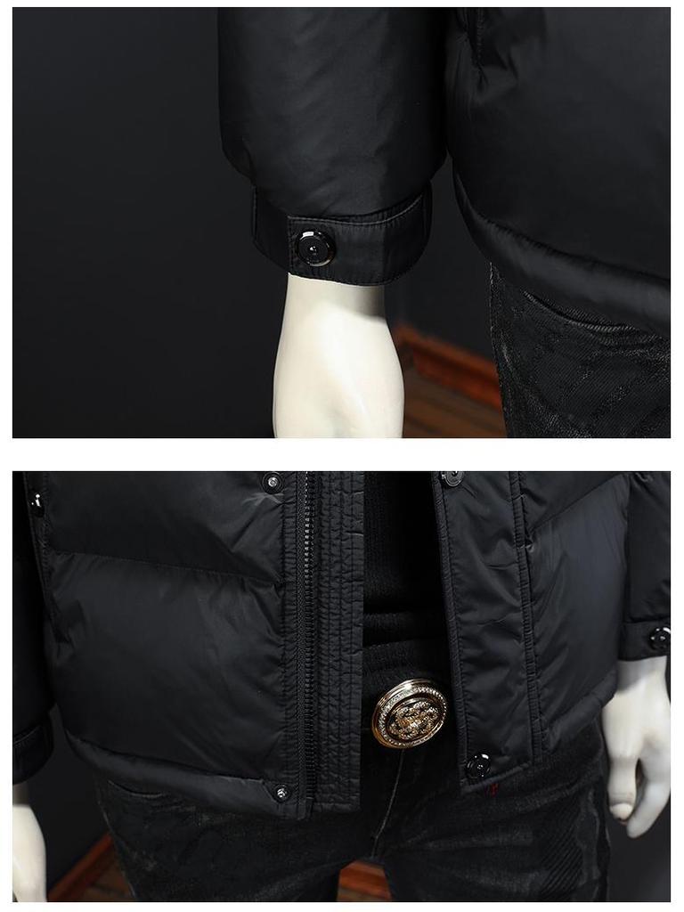 2025 Trendy European Men's Slim Fit Hooded Down Jacket