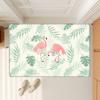 Flamingo Cartoon Hallway Carpet INS Style Soft Bedroom Floor House Laundry Room Mat Anti-skid Bedside Area Rugs
