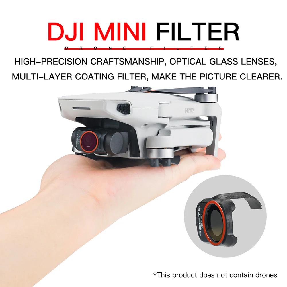 For DJI Mavic MINI 1/2/SE Camera Len Filter Optical Glass for DJI Mini 2 3 Drone Filter Set UV ND CPL 4/8/16/32 NDPL Accessories