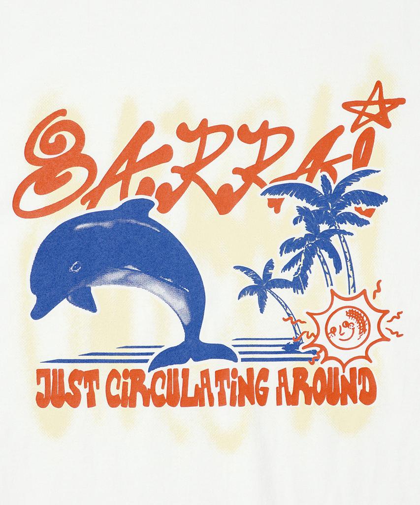 GAKKAI UNIONS Around Summer Short Sleeve T-Shirt Coconut White