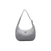 4L Metal Logo Zipper Closure Recycled Nylon Recycled Polyester Tote Shoulder Bag Women Bags Silver LW9EUCS-SILD