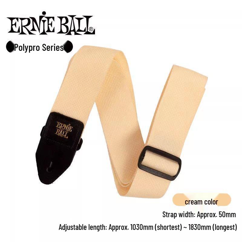 Ernie Ball Unisex Bakelite Guitar/Bass Strap - Extended Nylon Crossbody Shoulder Strap