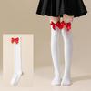 Women Over Knee Socks Christmas Diagonal Striped Christmas Thigh High Stockings Knee High Socks