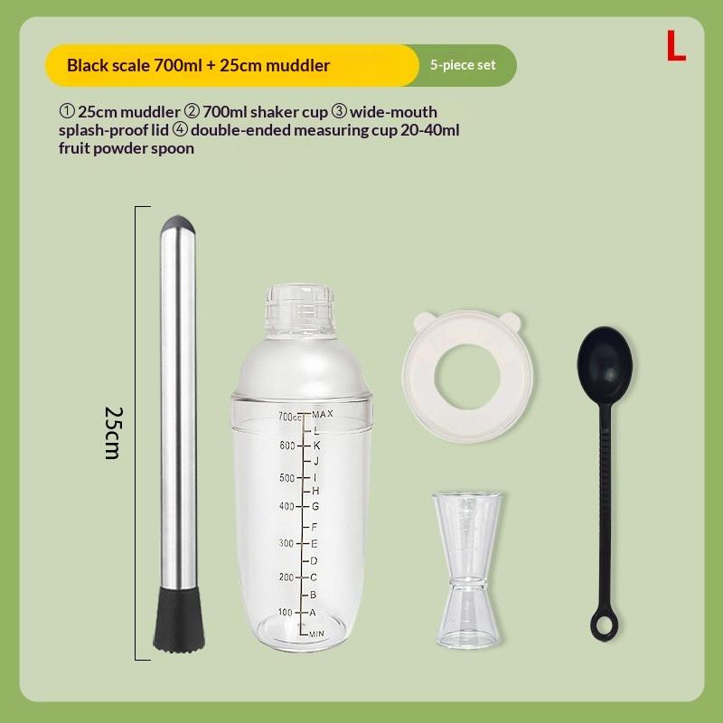 3/5/8Pcs Cocktail Shaker Set Cocktail Shaker And Measuring Jigger Set Drink Mixed Hand Shaker Tools For Bartending And Home Bar