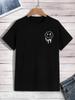 A Funny Smile Face That Is About To Melt Printed Tshirt Men Fashion Oversize T-Shirt Summer Cotton Clothes Loose Casual Tees