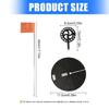 Pack of 2 Ice Fishing Flags Ice Fishing Flags Indicators Ice Fishing Tip Up Flags Set Cold Resistant For Winter Fishing