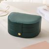 PU Leather Multi-layered Jewelry Box Exquisite Necklace Organizer Ring Earrings Storage Box  Girls