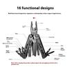 160mm multifunction portable pincers pliers vise 28in1 measuring rule saw foldable SS anti-corrosion out door camping tools
