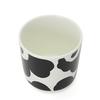 Marimekko Latte Mugs, Pair, Unikko Coffee Cups, Black and White, 70637 190 [Parallel Import]