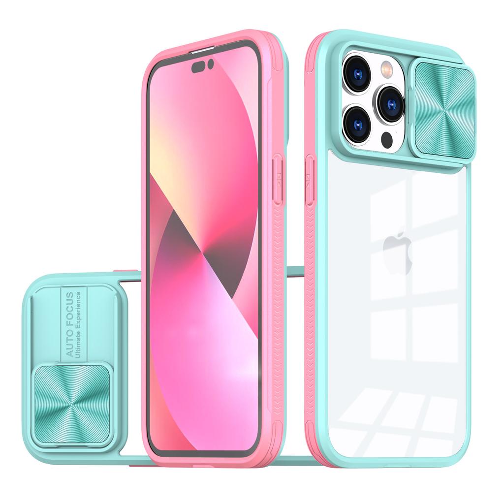 The extraordinary charm armor is suitable for iPhone16Promax magnetic mobile phone case, Apple 15 two-color anti-drop window protective case.