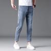 New Cropped Pants Thin Straight-leg Pants for Boys Stretch Jeans