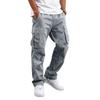 Men's Casual Cargo Pants Loose Fit Straight Leg Multi-Pocket