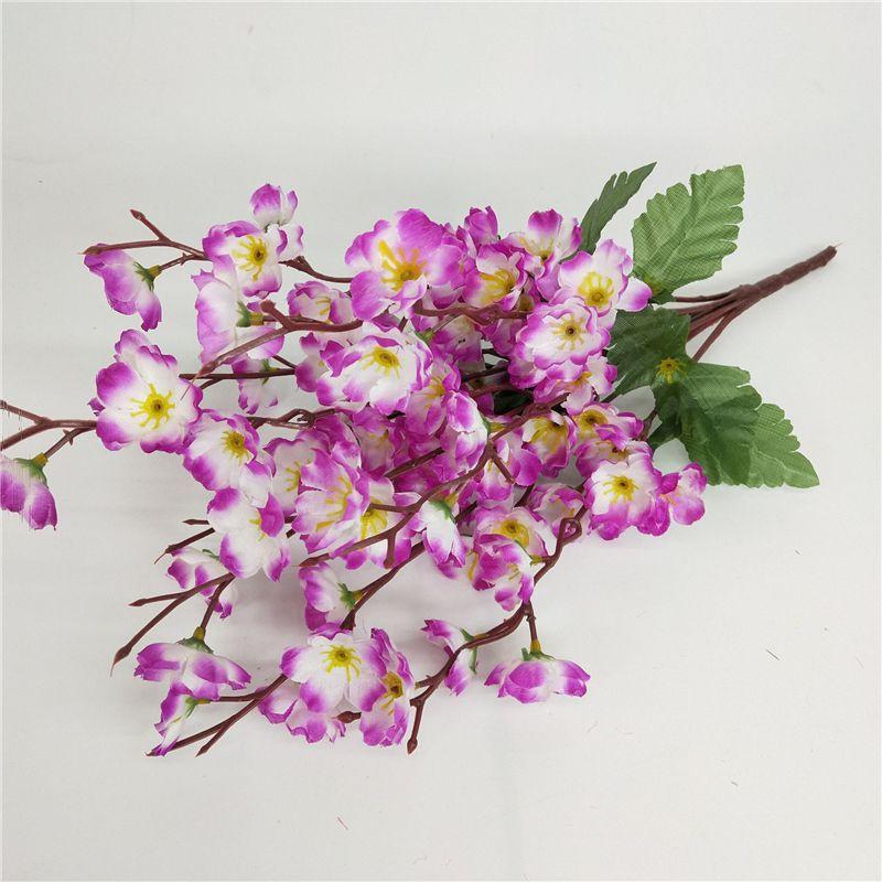 

43см Искусственная Слива Весеннее Цветение Поддельный Шелковый Цветок Цветочный Домашний Садовый Декор светло-фиолетовый