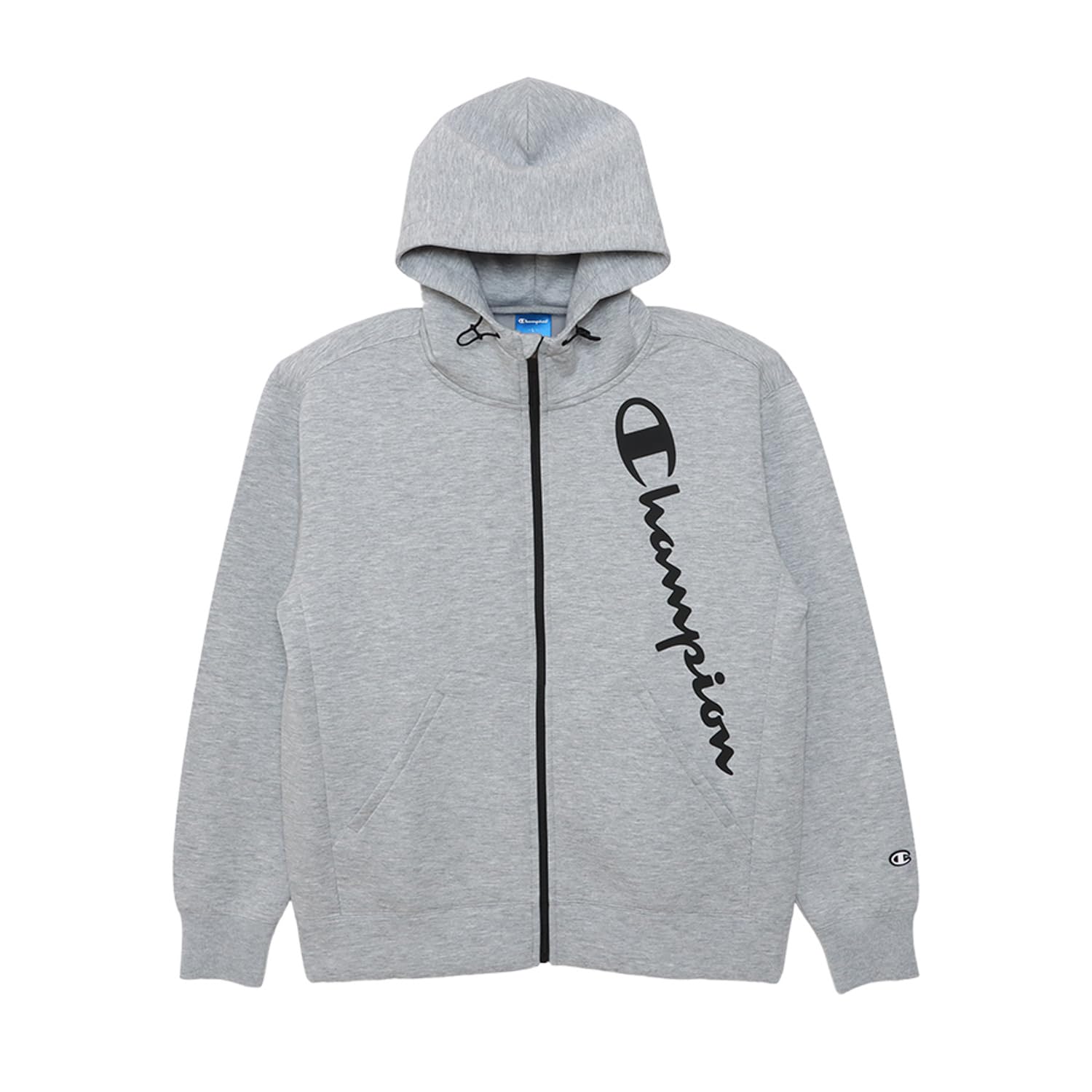 

Толстовка с капюшоном на молнии Champion 3LS Оксфордская с длинным графическим логотипом мужская WRAP-AIR Techweave® (C3-AS102), Серый, Рукав, Эластичный, Теплый,