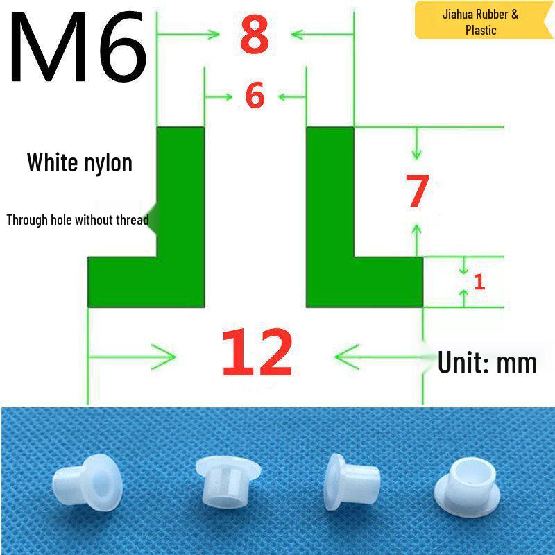 T-förmige Nylon-Dichtungsscheibe M3-M35 Gewinde Isolierabstandshalter