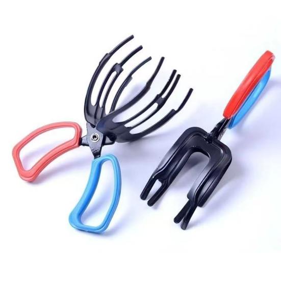 1/2Pcs 3 Claw Fish Gripper with Ergonomic Handle Non-Slip Portable Metal Fishing Pliers Gripper Multifunctional Fish Grips Clamp