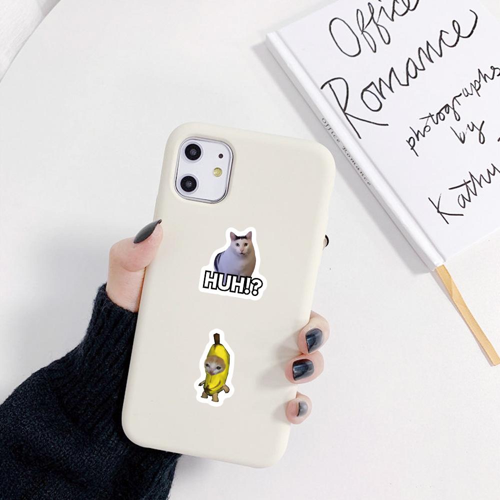 500pcs/Roll Funny Cat MEME Graffiti Stickers Cute Animal Cartoon Decals DIY Notebook Stationery Fridge Reward Seal Label Sticker