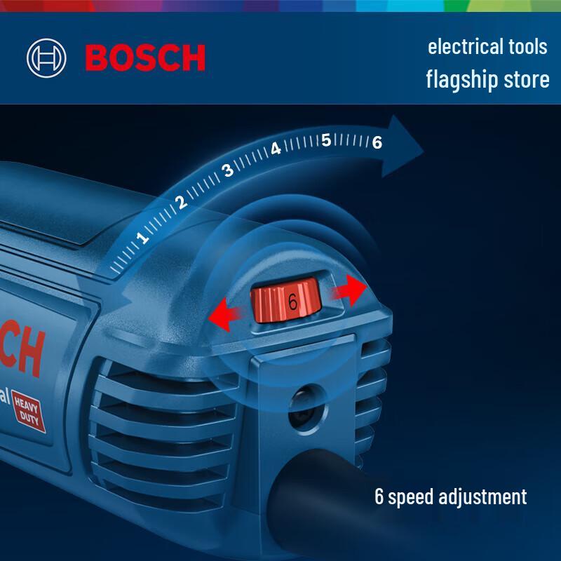 Bosch GWS 12-150 S Heavy-Duty 6-Speed Angle Grinder CN Plug (adapter Included)