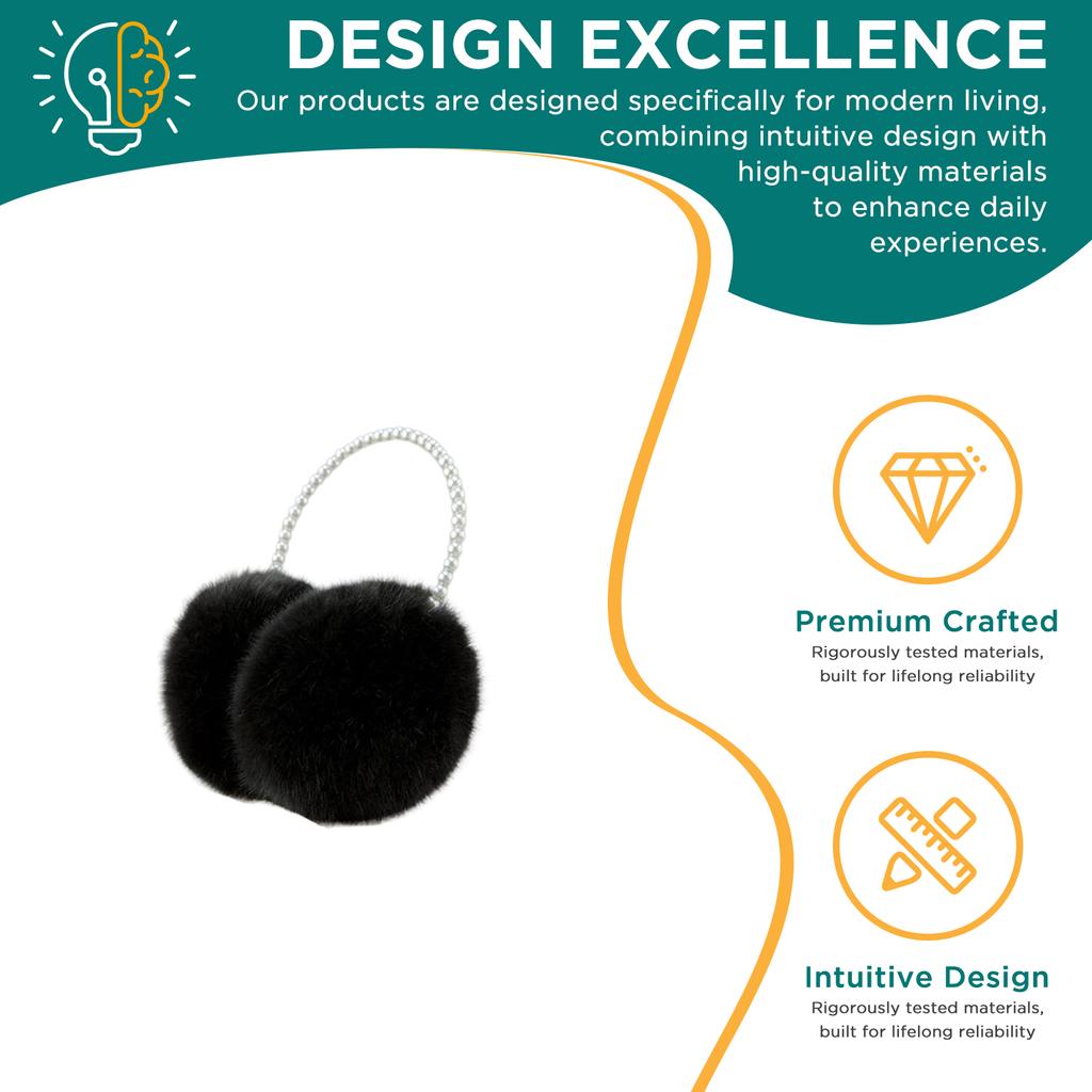 Plush Fur Ear Muffs for Women Winter Warm Fleece Ear Warmers Soft Plush Cold Weather Ear Protectors