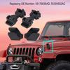 Hood Catch, 2 Sets of Hood Latch Safety Catch and Bracket for Wrangler TJ 97-06 55176636AD 55395652AC