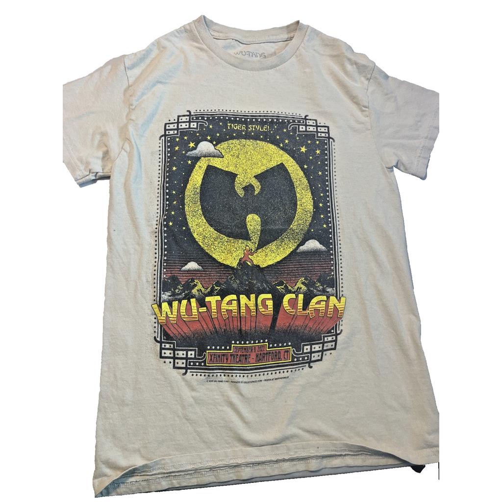 Wu Tang Clan Mens Graphic T Shirt Tiger Style Tour Cream S Streetwear