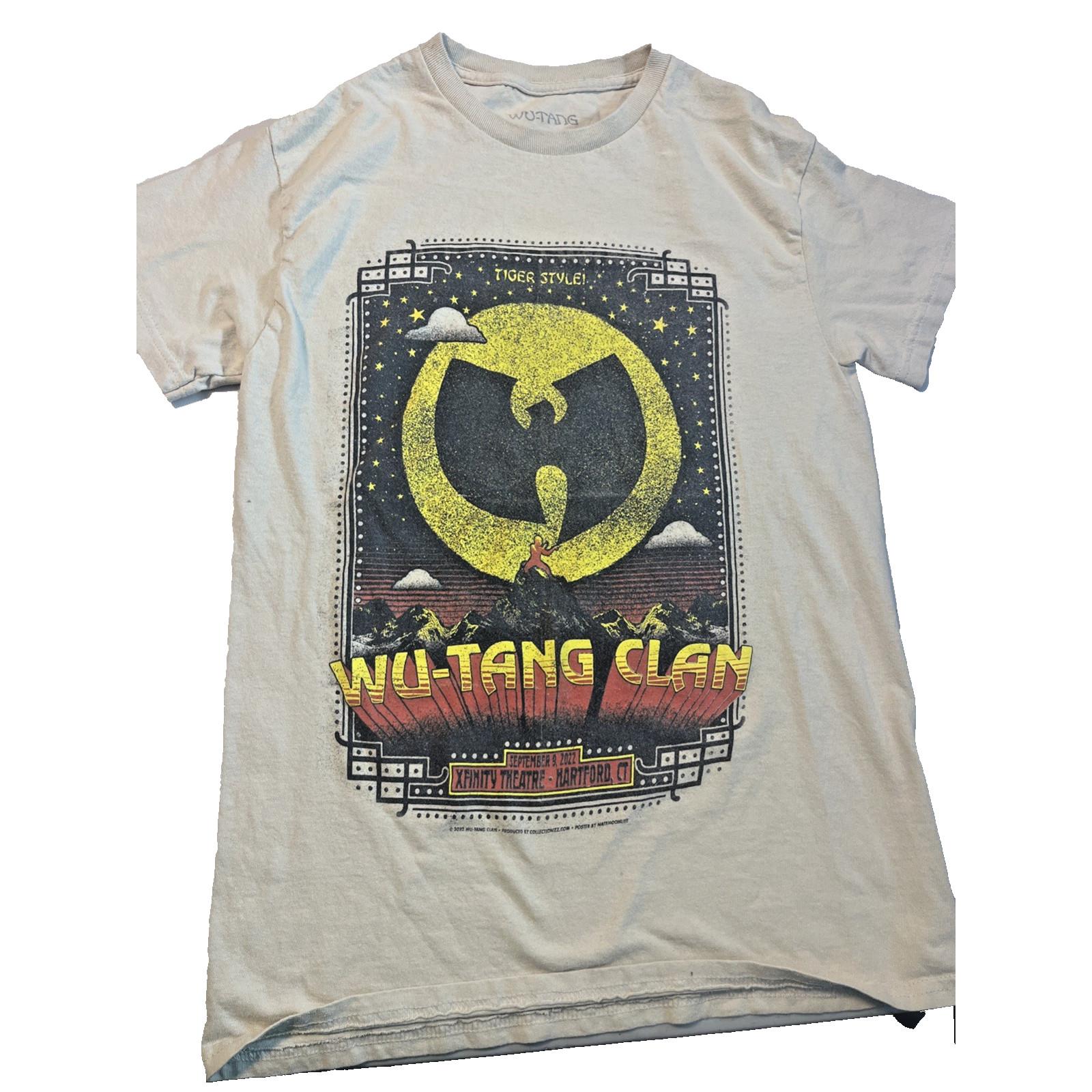 Wu Tang Clan Mens Graphic T Shirt Tiger Style Tour Cream S Streetwear S