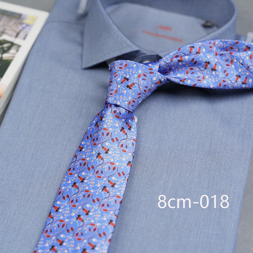 Vintage Casual Floral Print 8Cm Wide Version Hand Tie Daily Suit Accessories