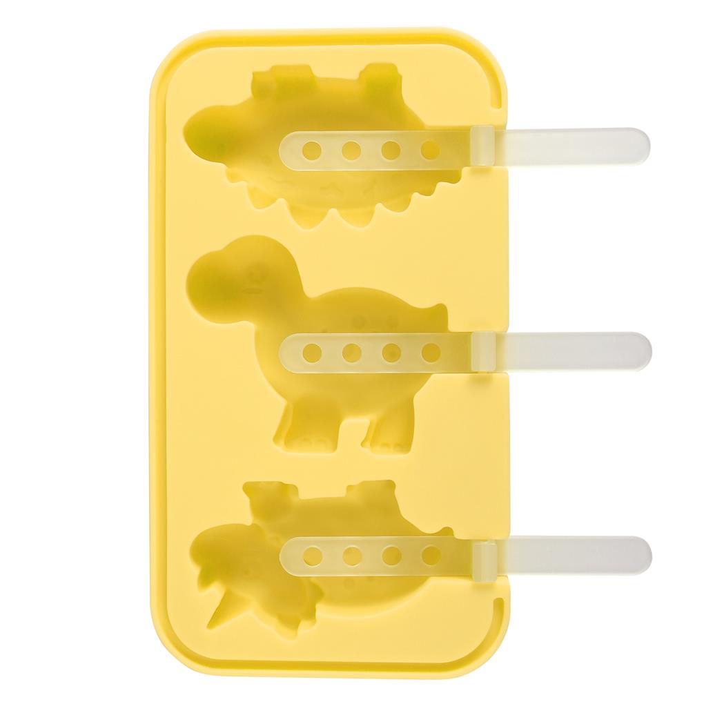 Cute Ice Cream Mould Heat-resistant Silicone Molds 3 Slots Non-stick Food Grade Animal Molds Baking Tool Kitchenware Kitchen