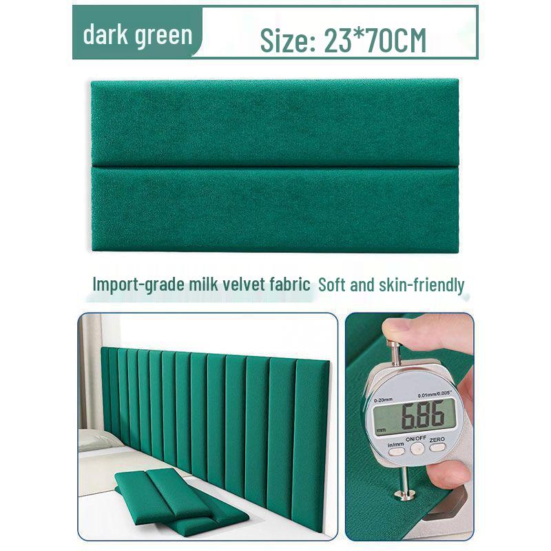 Tatami Padded Headboard: Soft, Anti-collision, Self-adhesive, Waterproof Wallpaper for Children's Room Wall.