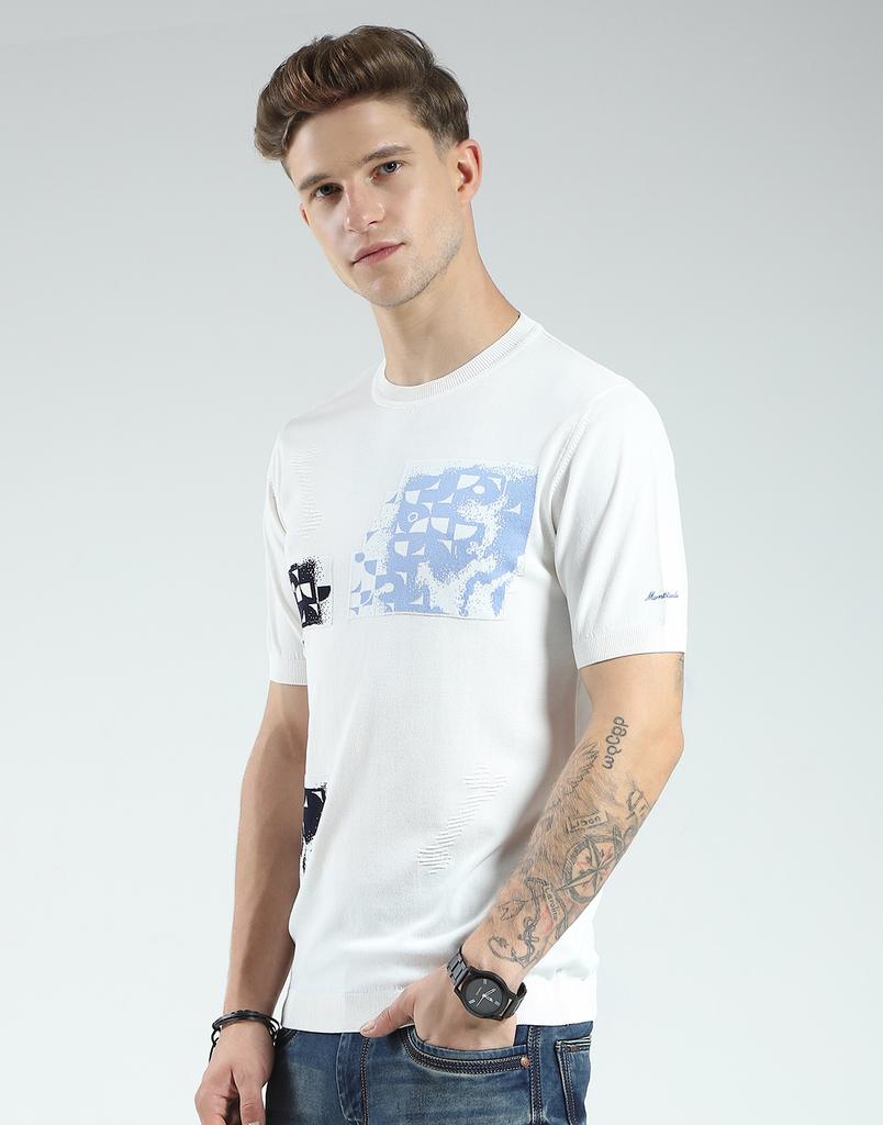 Herren Regular Fit Bedrucktes T-Shirt | Halbarm | Rundhalsausschnitt | Freizeit-T-Shirt für Herren