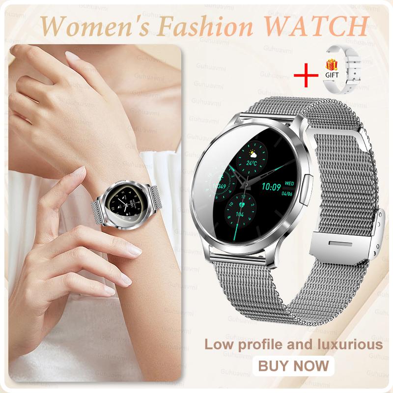 NEW Ultra-thin Body Fashion Smart Watch 1.32"AMOLED HD 3D Screen Women's Health Heart Rate Bluetooth Call Woman Smart Watch