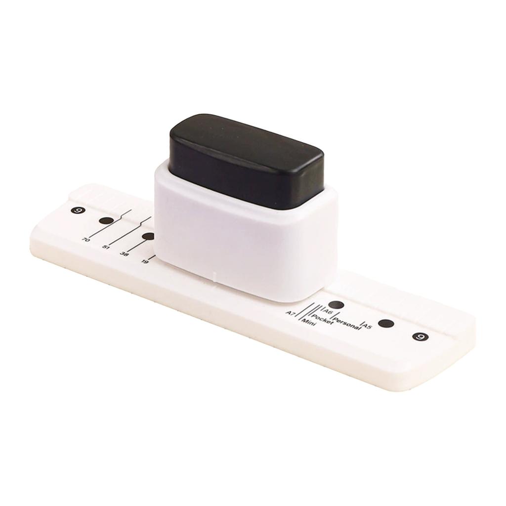 3-Hole Punch Handheld Metal And Plastic No-Paper-Shred Design For B5 Paper
