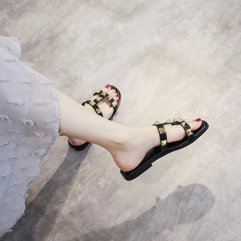 Fashion Women Comfortable Flat Sandals Fashionable Beach Slide Slippers Casual Outdoor Summer Shoes