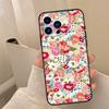 Floral Theme Pattern Phone Case For iPhone 17 16 15 13 11 12 14 Pro Max mini 15 16 Plus 16e 17 Air Cover Coque