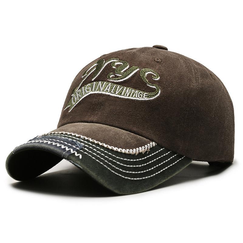 Adjustable Retro Soft Top Baseball Cap With Unique Lettering For All Seasons