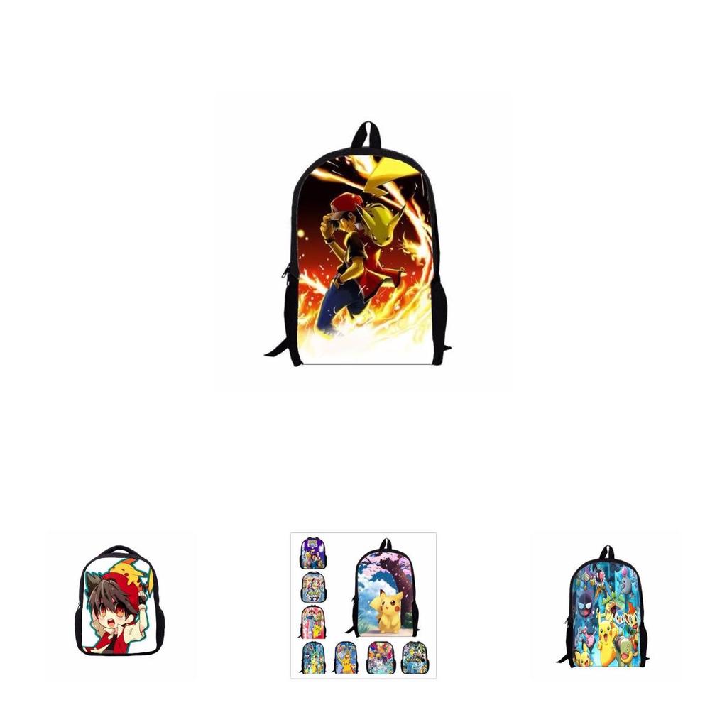 Pokemon Backpack Galaxy Travel Laptop School Shoulder Bag Rucksack New 2017