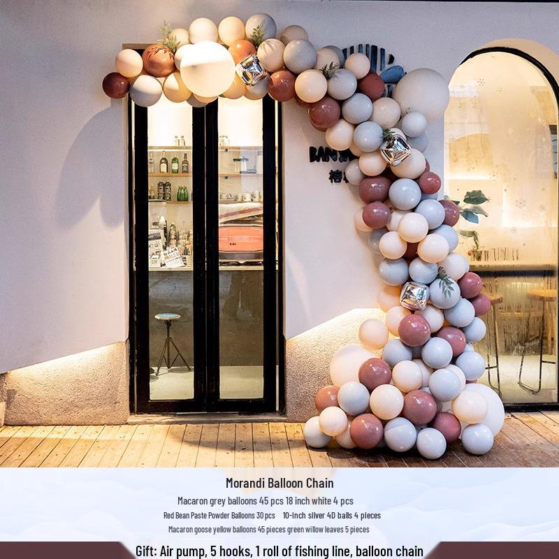 National Day Decorative Balloon Column & Flower Basket for Event Atmosphere