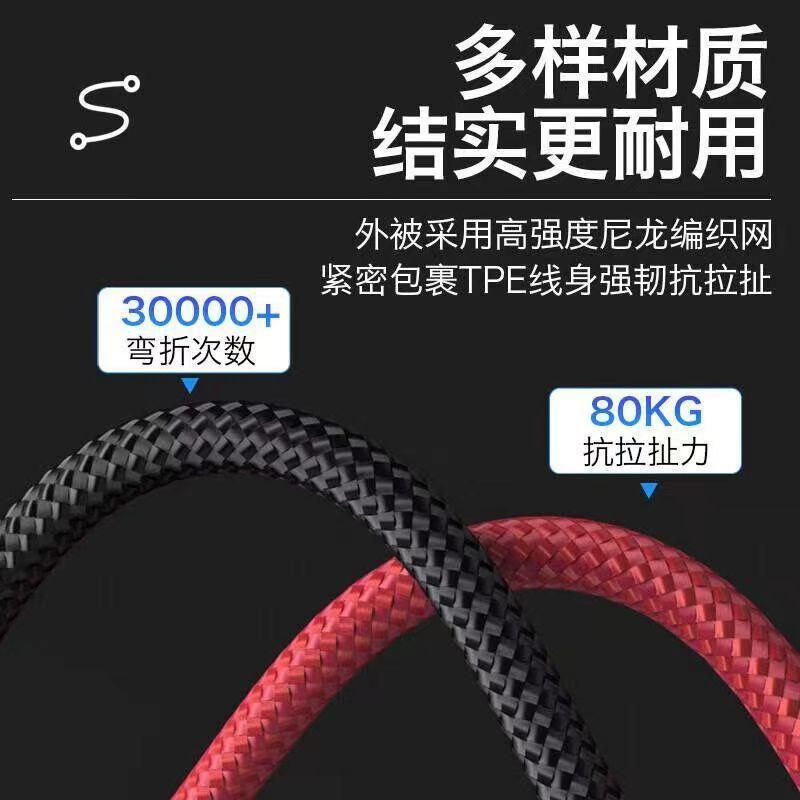 120W Fast Charging Usb To C Cable, Nylon Braided, 90 ° Bend Design Type-C Fast Charging Data Cable For Phone
