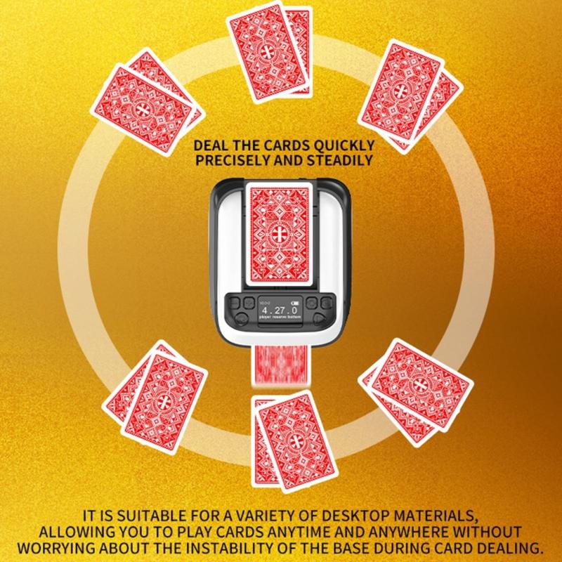 Rechargeable Card Dealer Playing Cards Shuffling Dealing Tool Automatic Card Shuffles Dealer Machine Party Poker Device