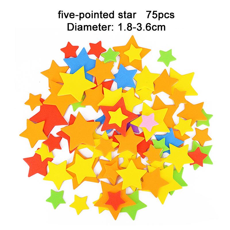 Sponge Sticker EVA Foam Children Handmade DIY Decorative Stickers Self-Adhesive Cartoon Style Soft Birthday Gifts Rewards TMZ