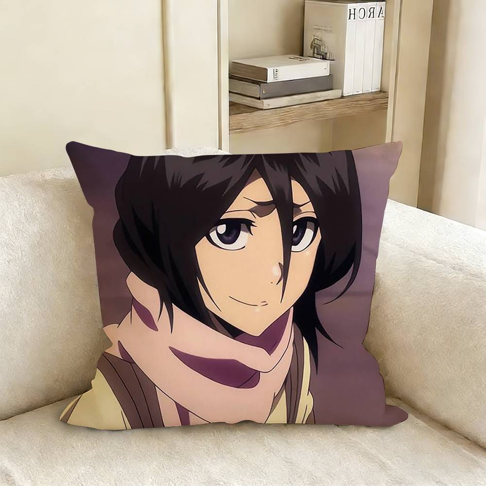 KKurosaki IIchigo BBleach RRukia Pillow Cover Sofa Cushion Cover Home Room Decoration Children Gift