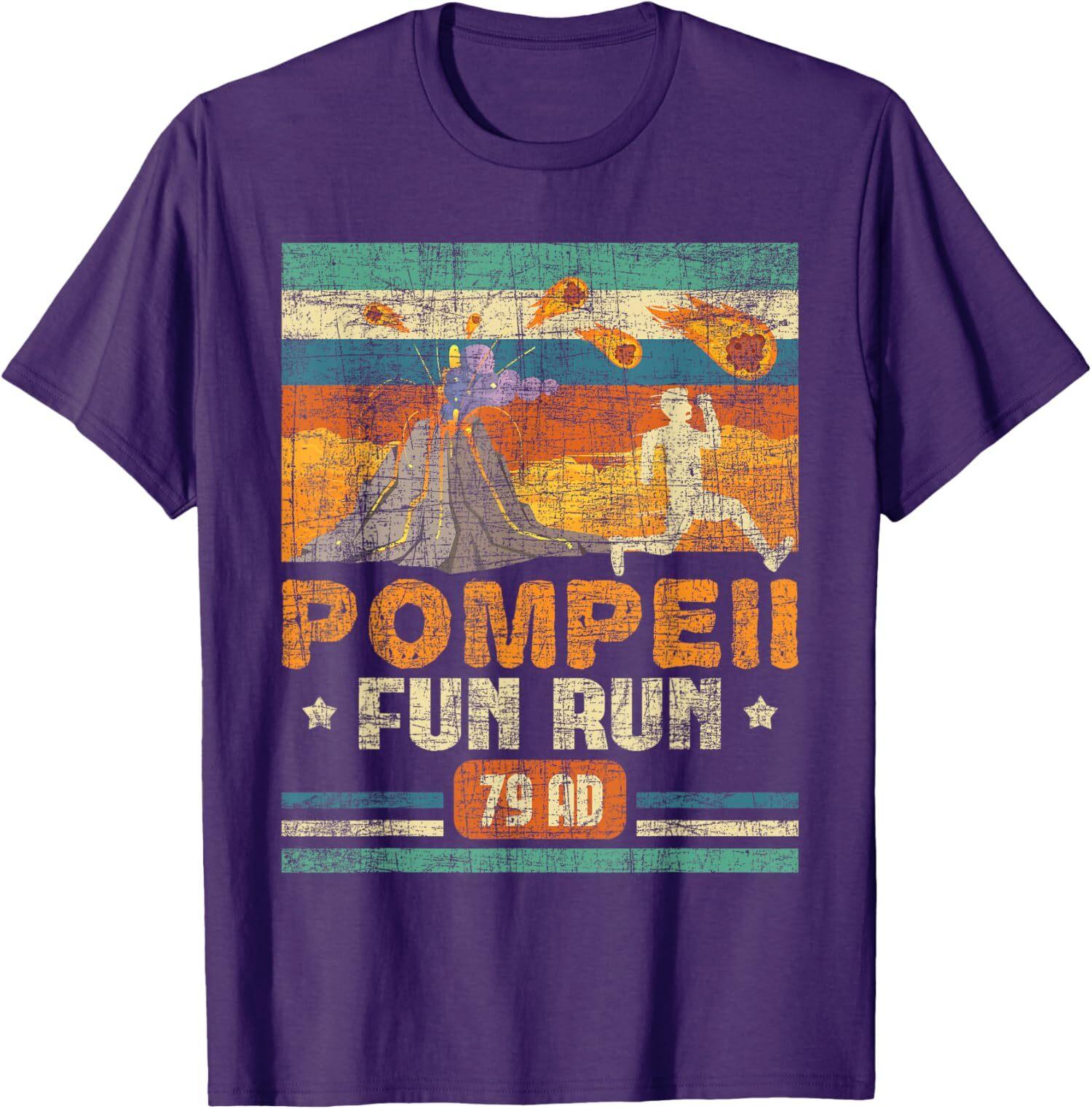 Pompeii Fun Run Geography Volcanologist Volcanology Unisex T-Shirt S