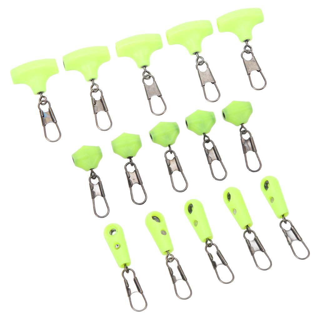 Fishing Line Sinker Slides Fishing Float Connector Green Low Resistance Float Connector Lure Line A