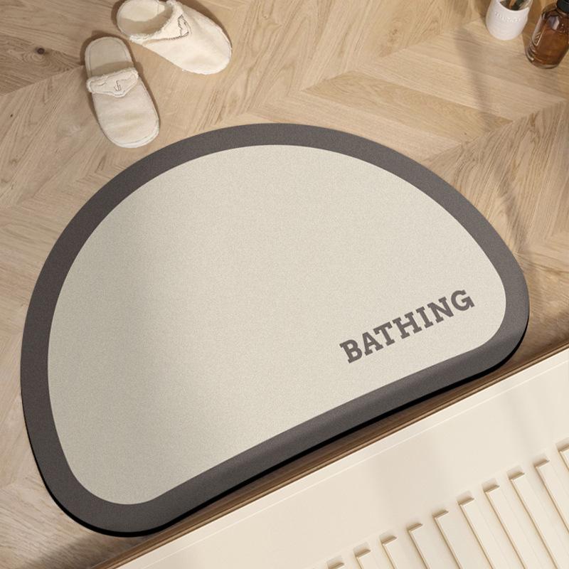 Diatomaceous Earth Absorbent Non-Slip Bathroom Mat: Quick-Dry, Stain-Resistant, Easy-Clean Foot Pad